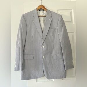 Jos A. Banks mens seersucker sports coat blazer  size 42L